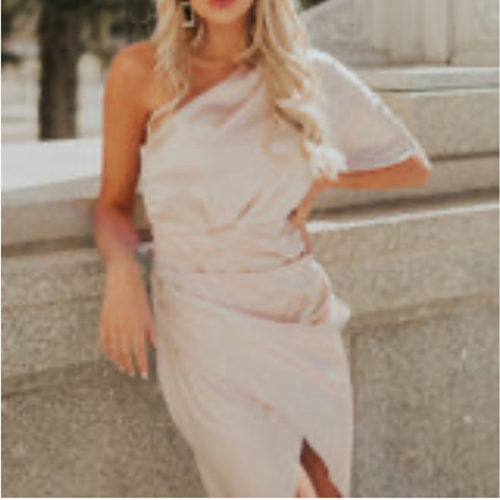 Brand new Champagne Off shoulder dress